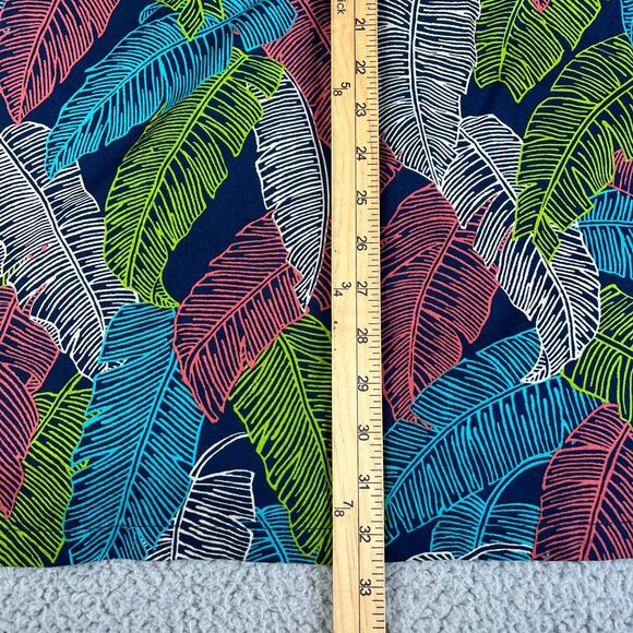 Cooke Street Shirt Mens XXL Green Blue Palm Leaf Short Sleeve Pocket Hawaiian - Picture 6 of 8